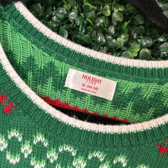 XXL / XL UNISEX UGLY CHRISTMAS π SWEATER MOO COW BELL PLUS SIZE HOLIDAY MOOD - Picture 5 of 8